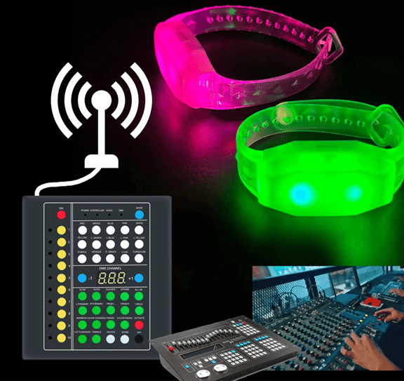 LED Bracelet with Remote Control