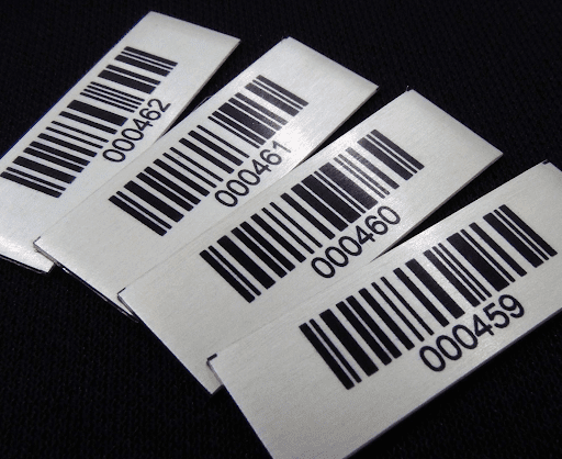 Aluminum foil Asset tags